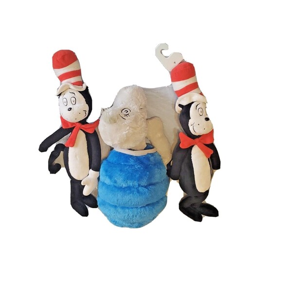 Dr Seuss Plush Cat In The Hat & Yertle the Turtle Stuffed Toy Characters - Picture 1 of 15